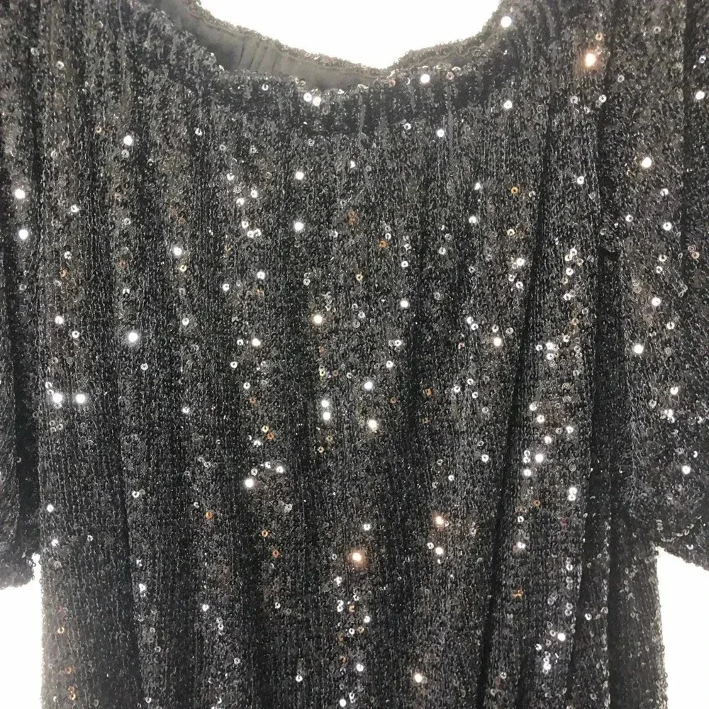 Sequin Off-The-Shoulder Dress size XL_15